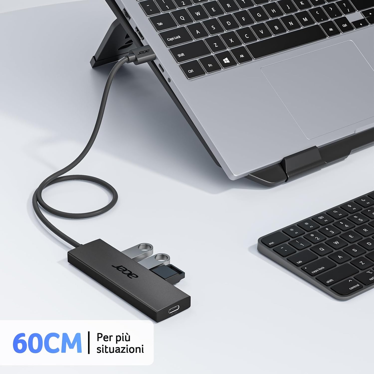 Thumbnail 4 de Acer Hub USB 3.0 5 porte ad alta velocità 5 Gbps per laptop 💻