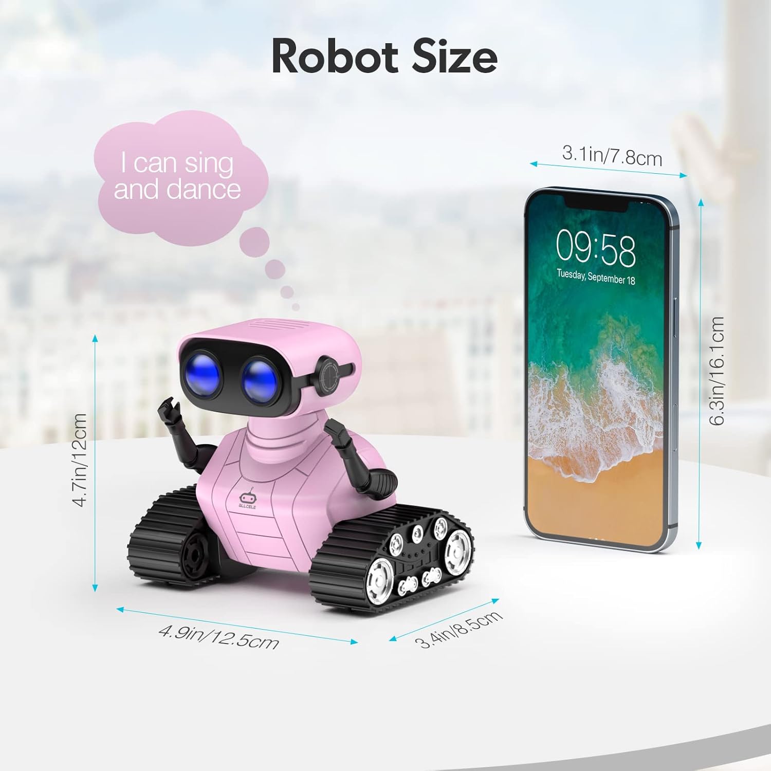 Thumbnail 5 de ALLCELE Girls Robot Toy 500 mAh 🤖
