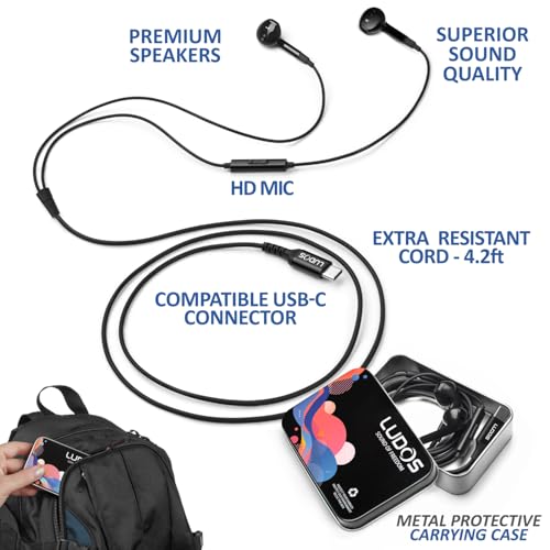 Detalle de Ludos FEROX: Auriculares USB-C con micrófono y 5 años de garantía