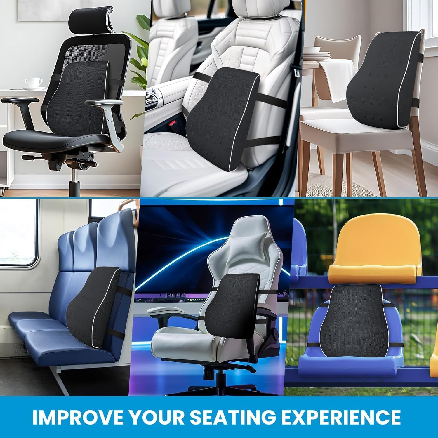 Thumbnail 2 de QUTOOL Lumbar Support Pillow 1 for Office Chair 💺