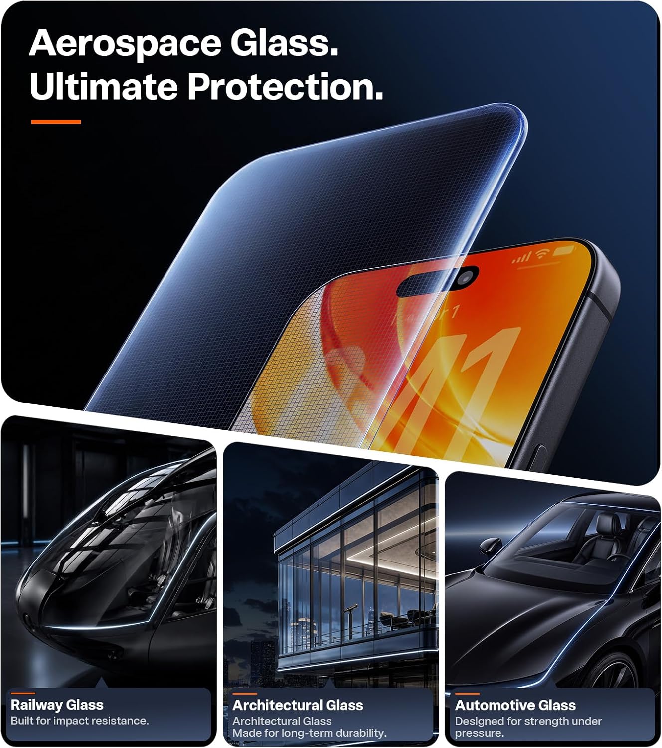 Thumbnail 6 de TORRAS OrigArmor Screen Protector for iPhone 18 Pro, 6.3-Inch Anti-Reflective Glass