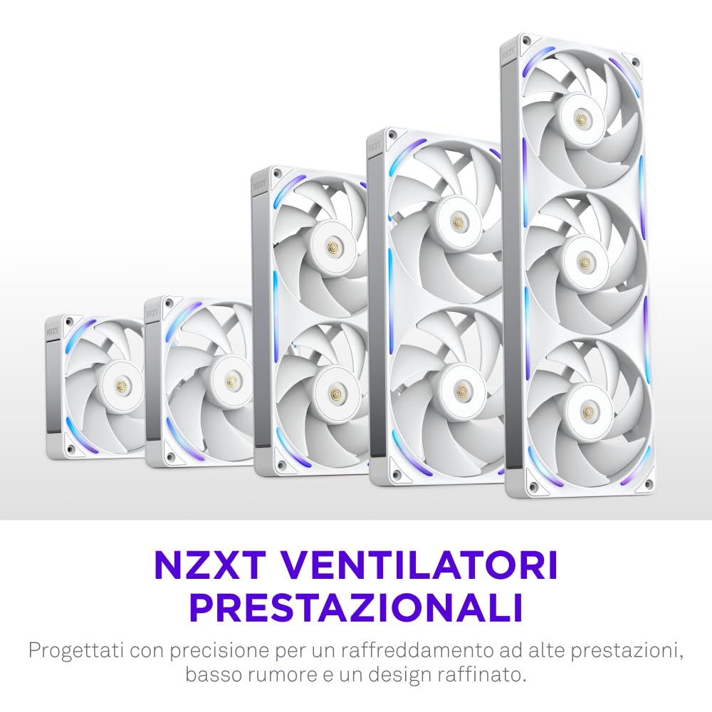 Thumbnail 1 de NZXT F140X Ventola Performance 140mm PWM RGB Bianco