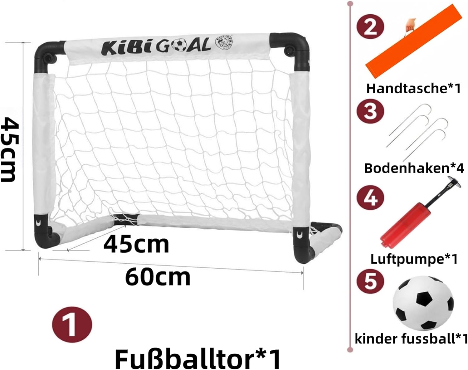 Thumbnail 4 de LZHDZQD Klappbares Fußballtor Mini