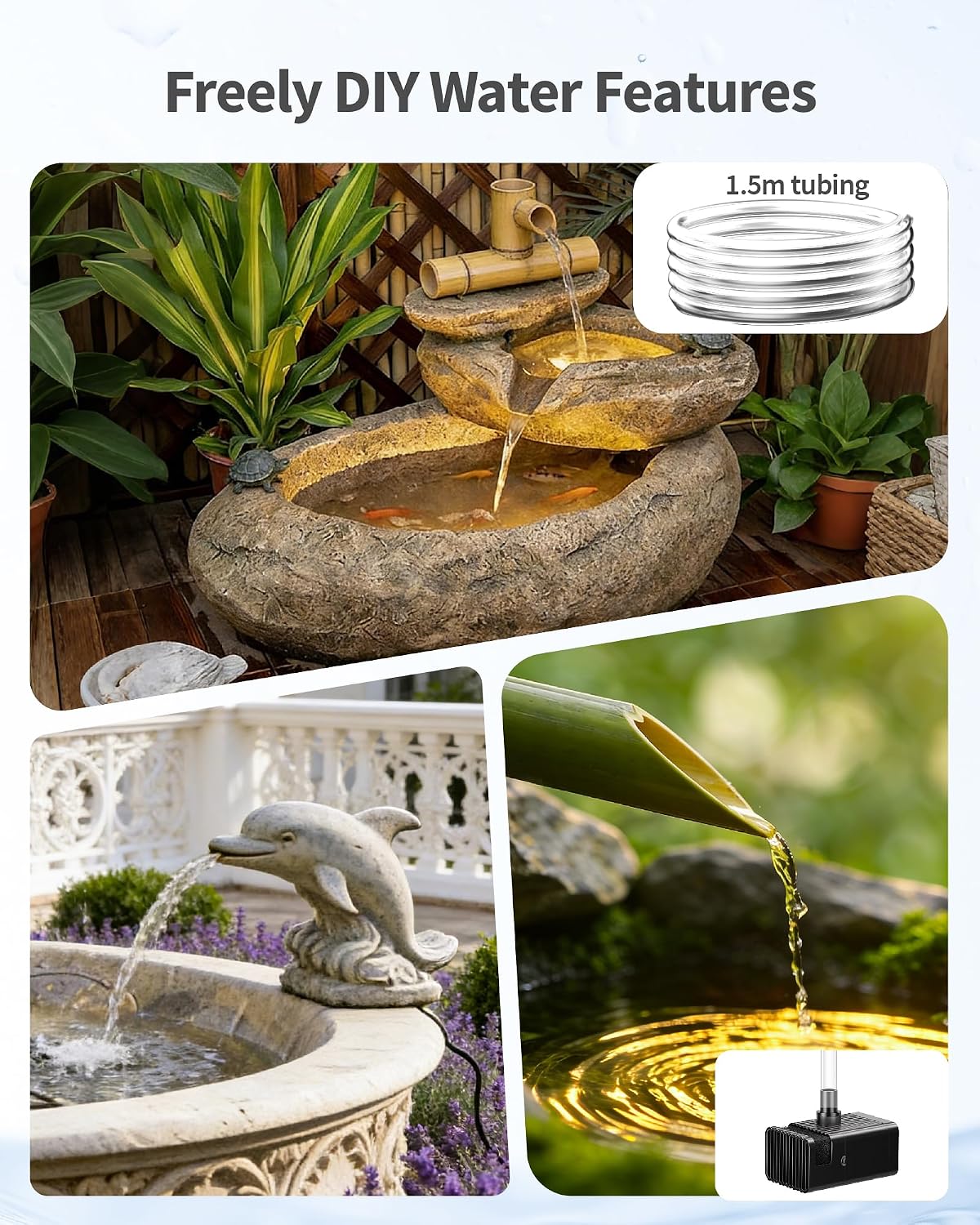 Thumbnail 4 de POPOSOAP 12W Solar Fountain Pump with 4200mAh Battery Backup
