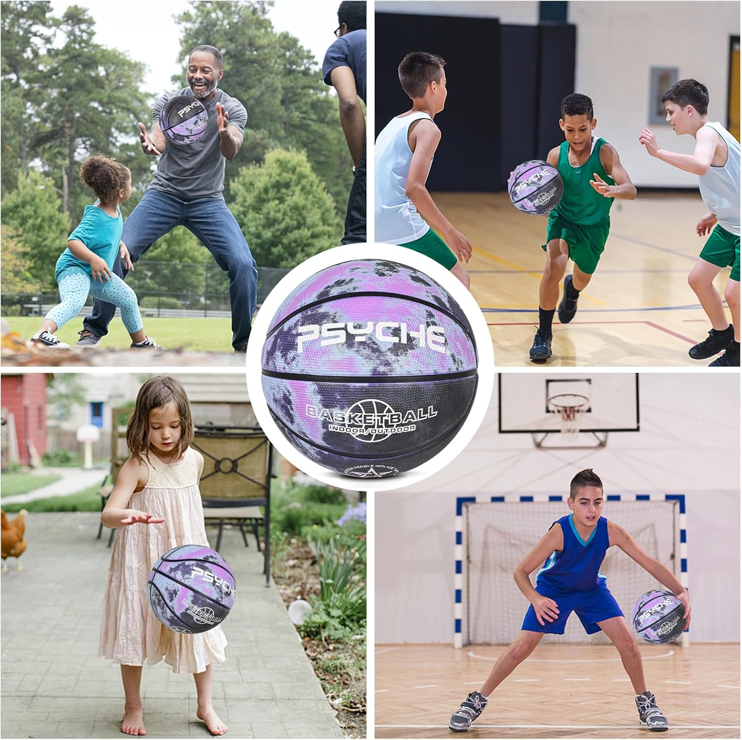 Thumbnail 4 de Wuzfully Basketball Größe 5 Indoor Outdoor