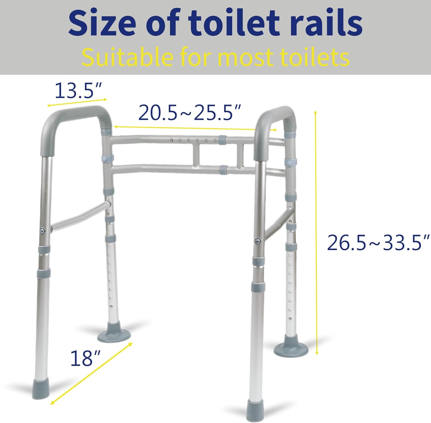 Thumbnail 2 de LandTale toilet safety rails 300 lb capacity