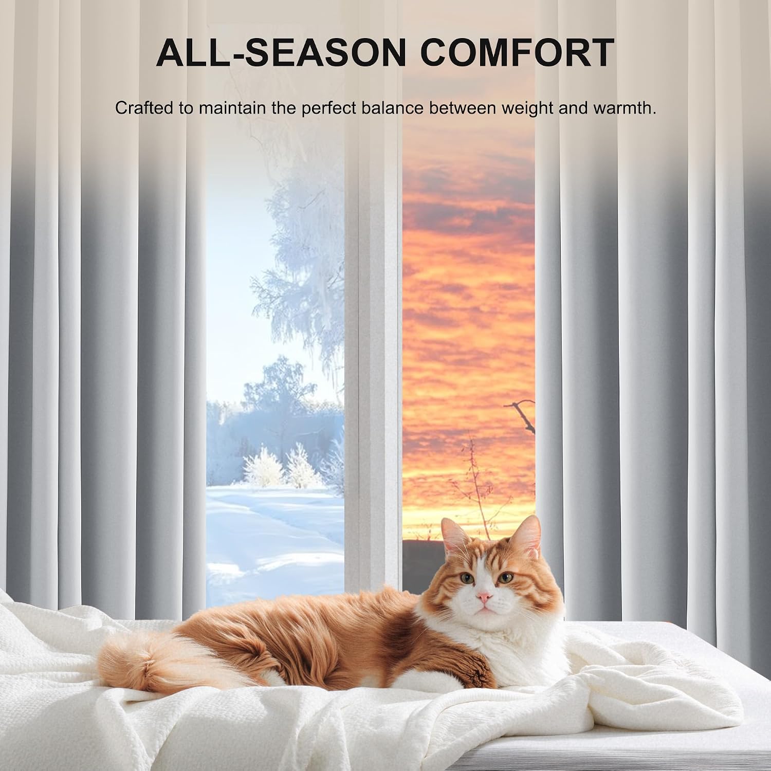 Detalle 1 de NICETOWN blackout curtains, 63-inch