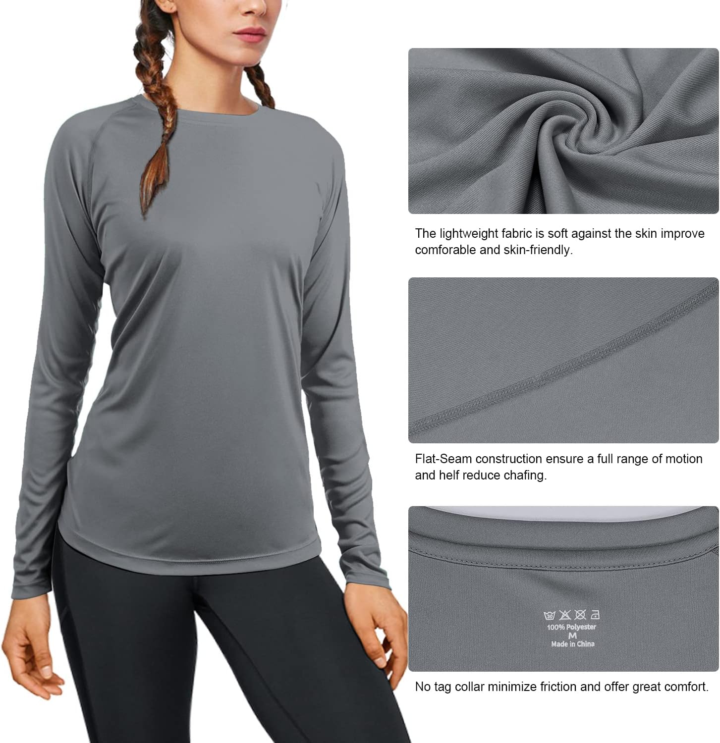 Detalle 1 de isnowood Women's Long-Sleeve Sun Protection Shirt