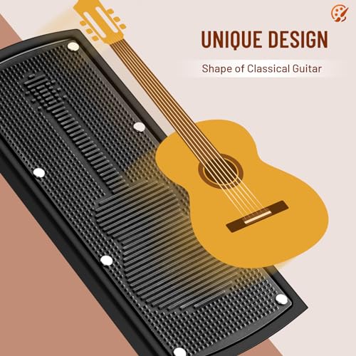 Detalle de CAHAYA CY00367-1: Reposapiés ajustable para guitarristas, 6 alturas, plegable y antideslizante