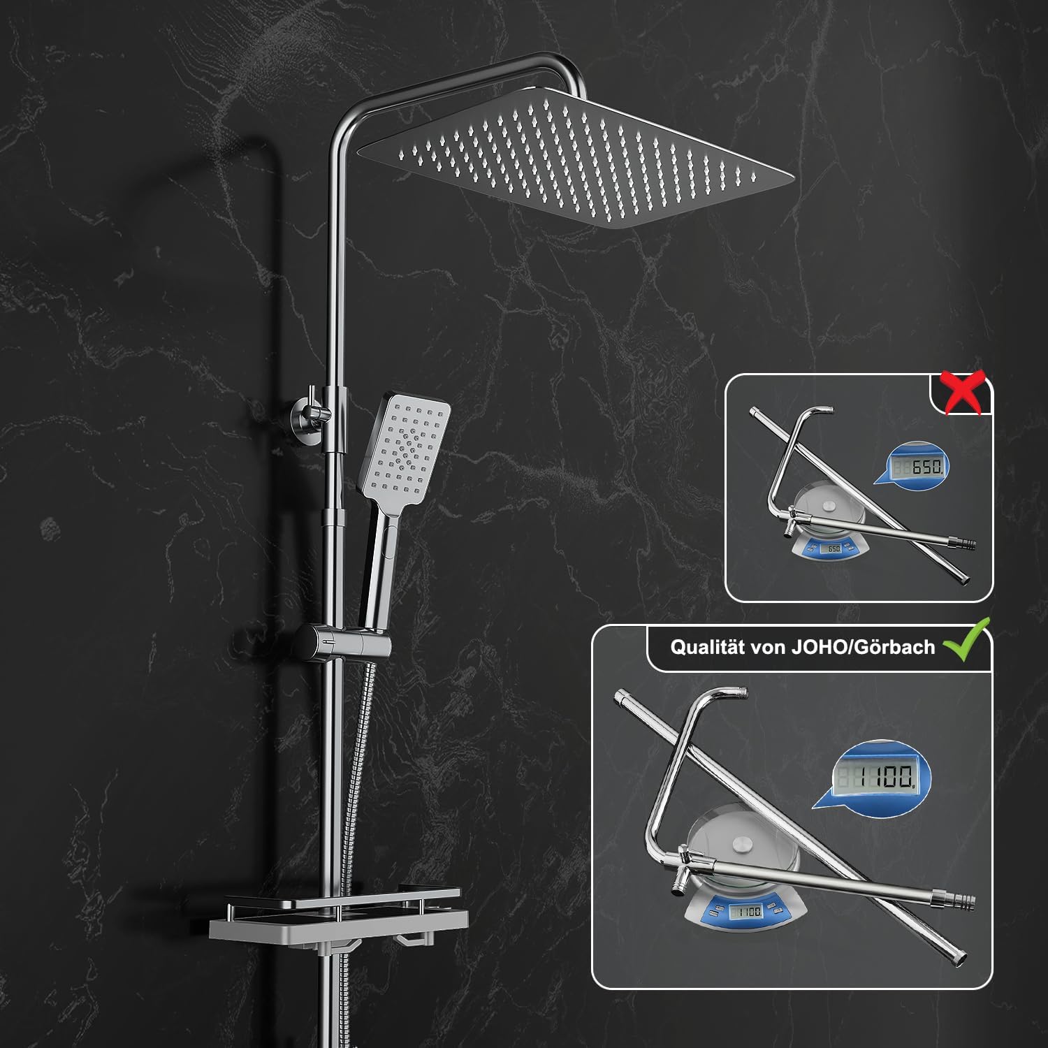 Thumbnail 3 de JOHO Colonna Doccia Inox 35x25cm