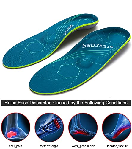 Thumbnail 1 de iFitna Plantar Fasciitis Arch Support Insoles (UK Size 13, 12.2" Length, Green)