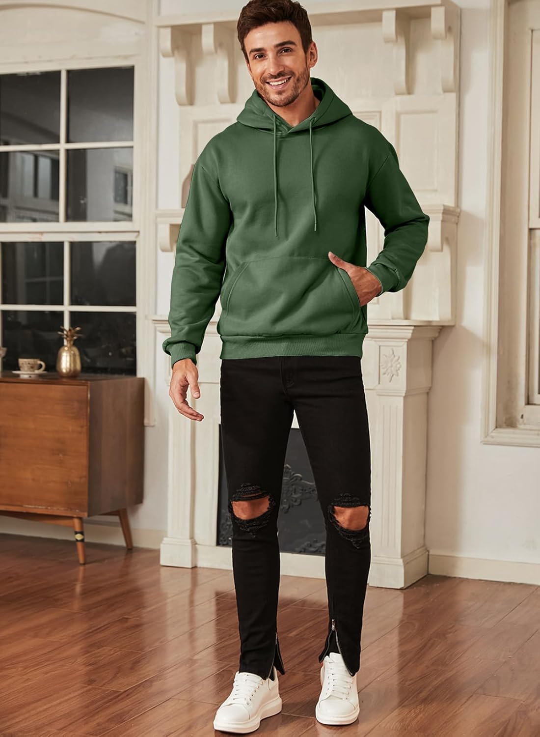 Thumbnail 2 de JMIERR Hoodie Herren Kapuzenpullover