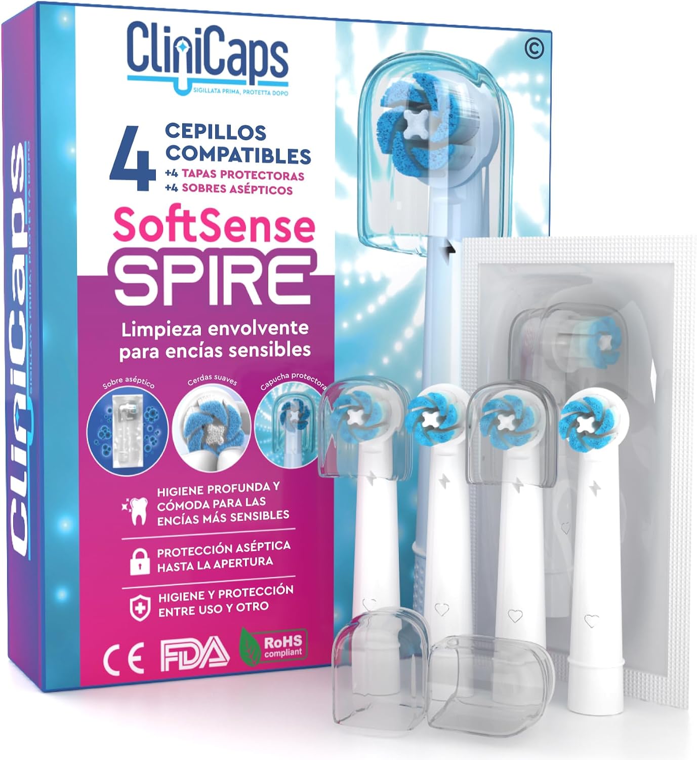 Thumbnail 6 de Cabezales CliniCaps SoftSense 4 unidades