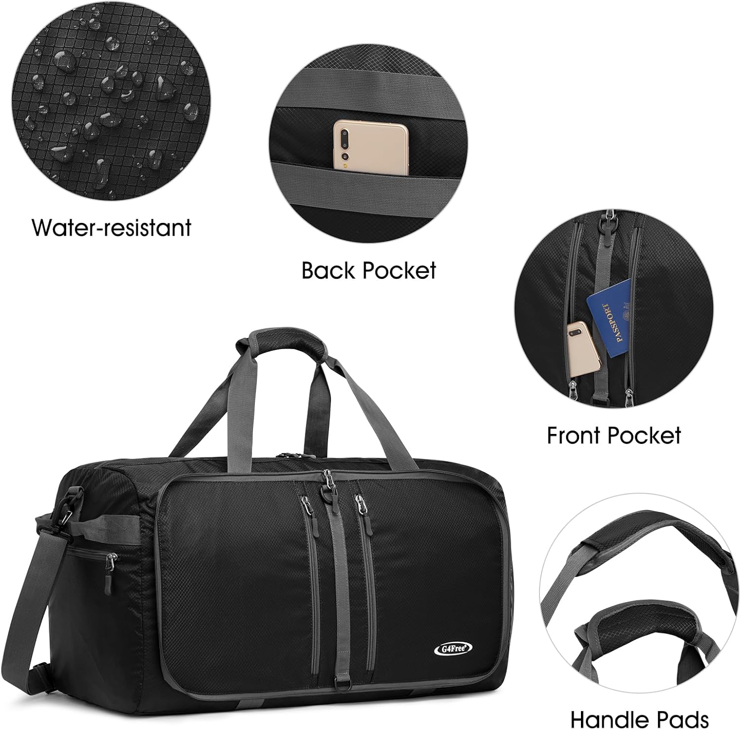 Detalle 2 de G4Free Bolsa de Lona Plegable 40L
