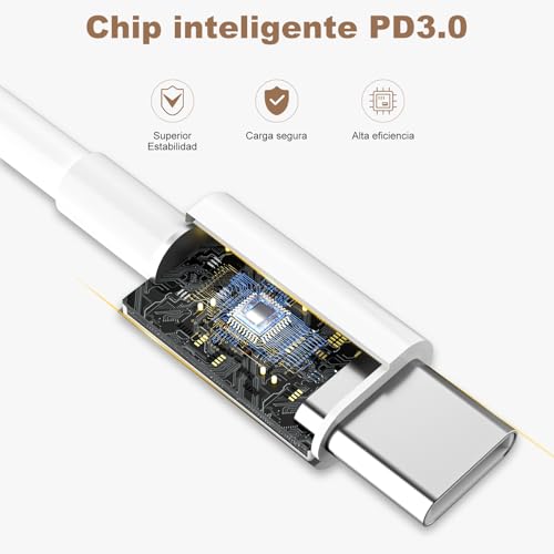 Detalle 2 de BSTOEM 60W PD 3.0 Cable USB C 2 unidades
