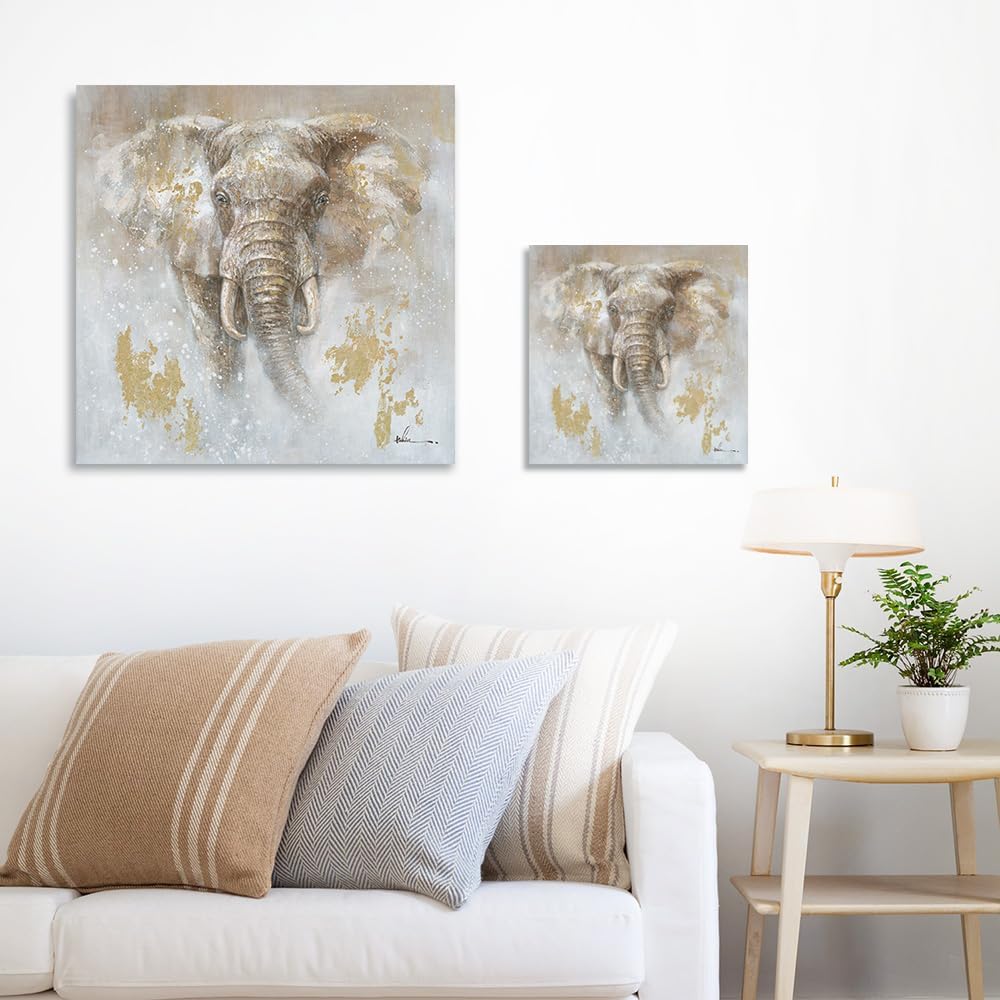 Thumbnail 6 de Kunstorner Elephant Canvas Wall Art, 24 x 24 Inches