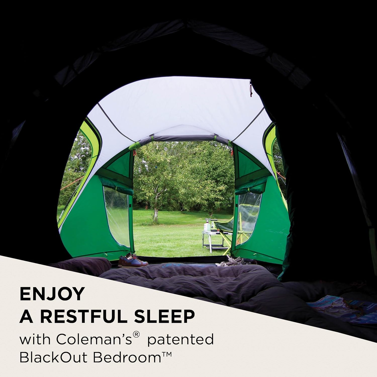 Thumbnail 2 de Coleman Chimney Rock 3 Plus Tent – 3 Person Tunnel Tent with Blackout Bedroom