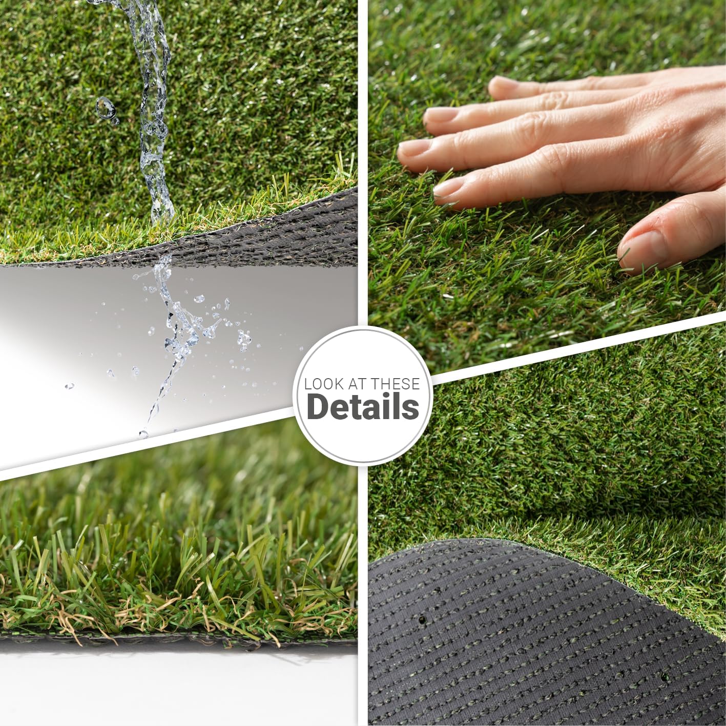 Thumbnail 5 de Paco Home Kunstrasen Teppich (18 mm), 200 x 300 cm – für Indoor & Outdoor mit naturweicher Optik