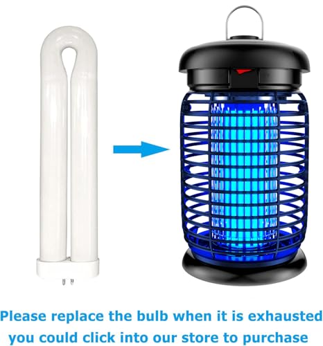 Thumbnail 6 de WUEAOA Lámpara antimosquitos con iluminación LED – 15W UV, 4200V, IPX4