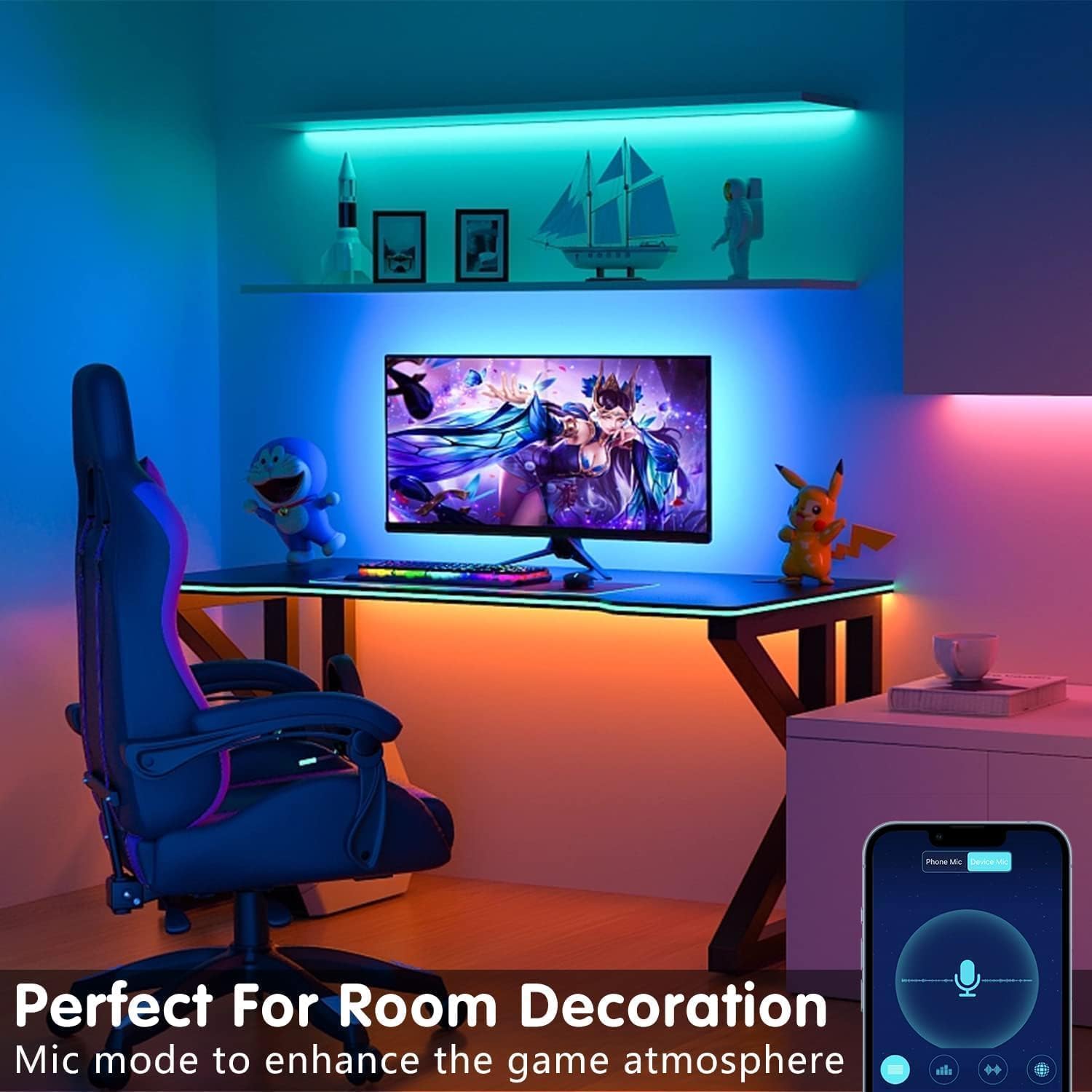 Thumbnail 6 de Keepsmile 30M LED Strip Lights 30m with Music Sync
