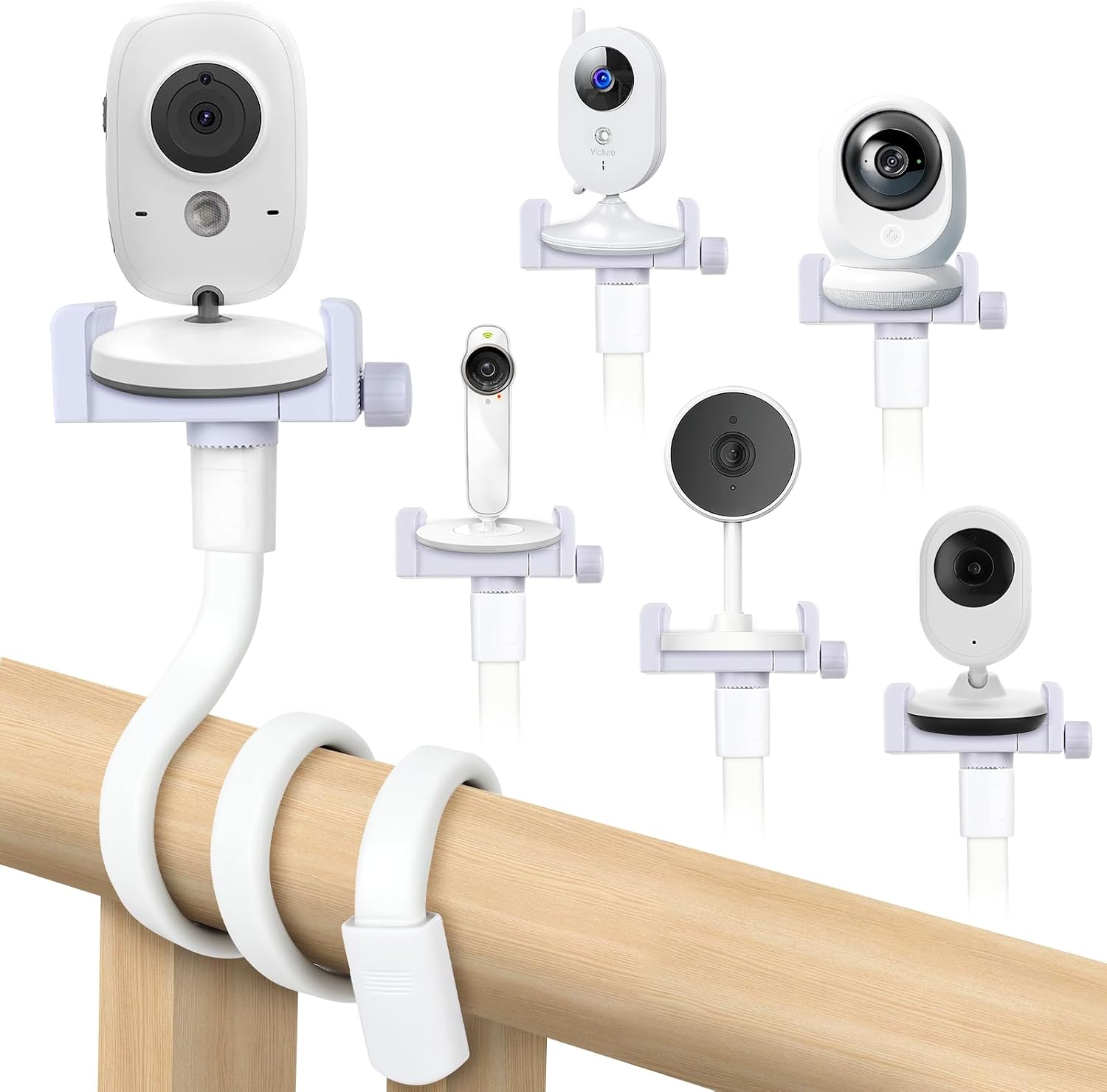 Detalle de OFFCUP supporto flessibile universale per baby monitor e videocamere (filettatura 1/4”)