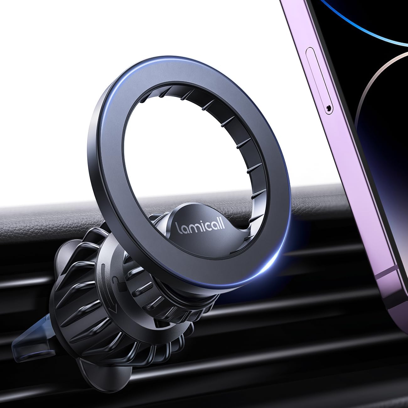 Detalle de Lamicall Soporte MagSafe para coche 360°