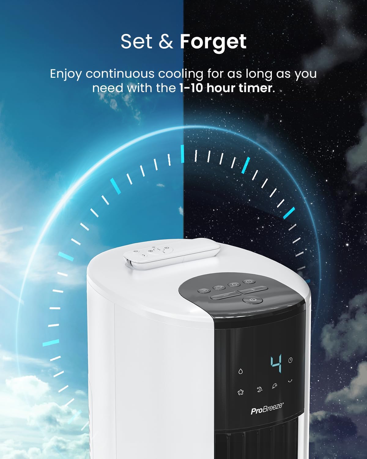 Thumbnail 6 de Pro Breeze 7L 4in1 Evaporative Air Cooler & 42" Portable Tower Fan