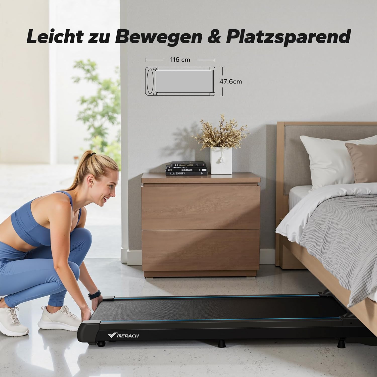 Thumbnail 6 de MERACH Walking Pad T26 – Kompaktes Schreibtisch-Laufband für Zuhause und Büro