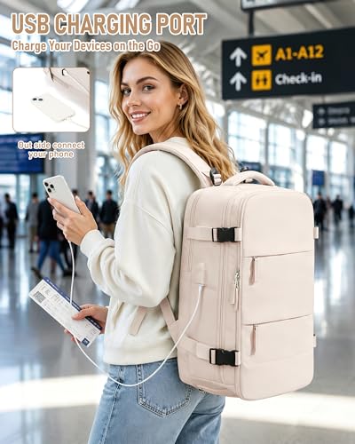 Detalle de SZLX Sac à Dos Sous Vide Voyage 40x30x20 avec pompe – cabine Ryanair/Wizz Air/EasyJet, compartiment ordinateur et chaussures