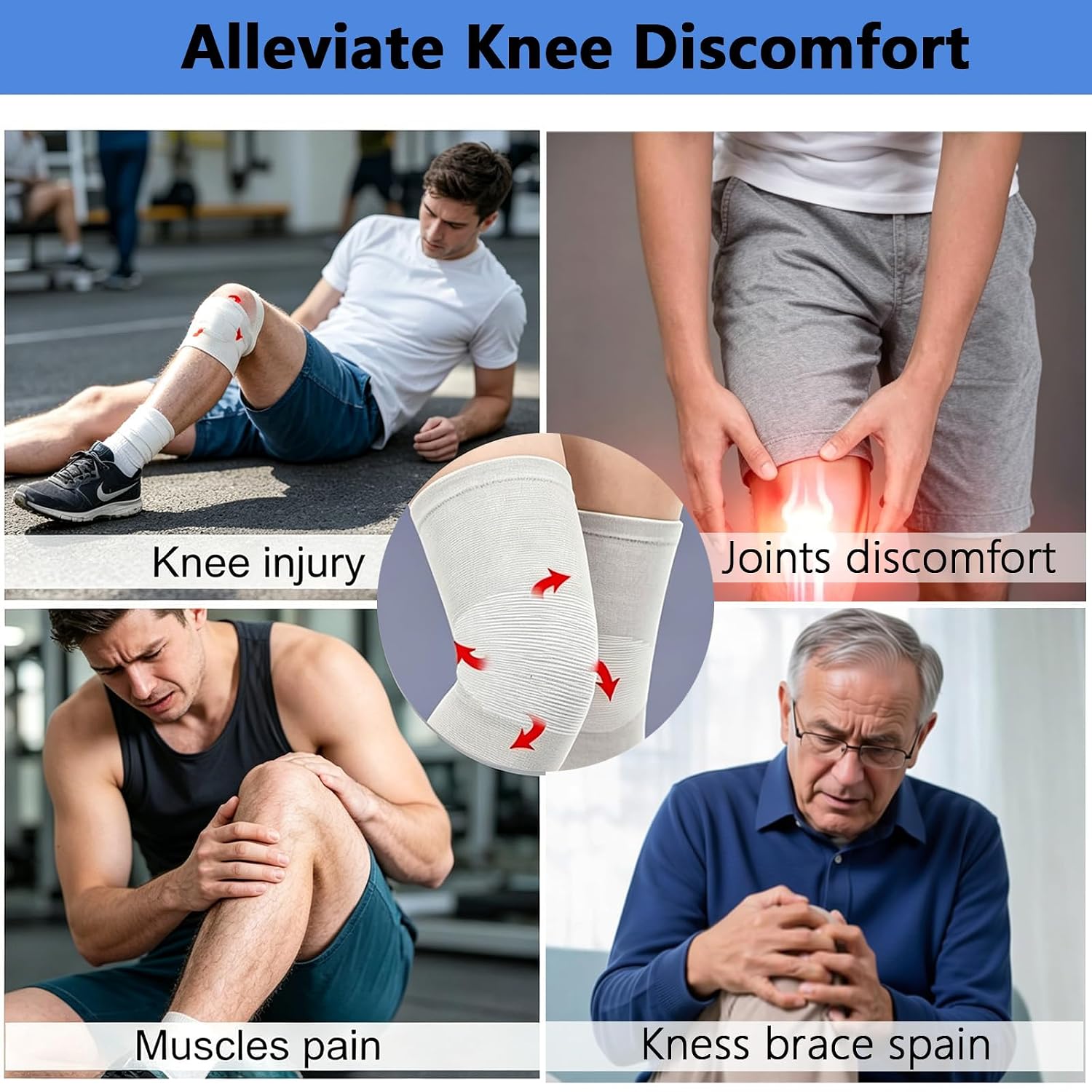 Detalle 2 de Ufimcit Knee Compression Sleeve, Size M