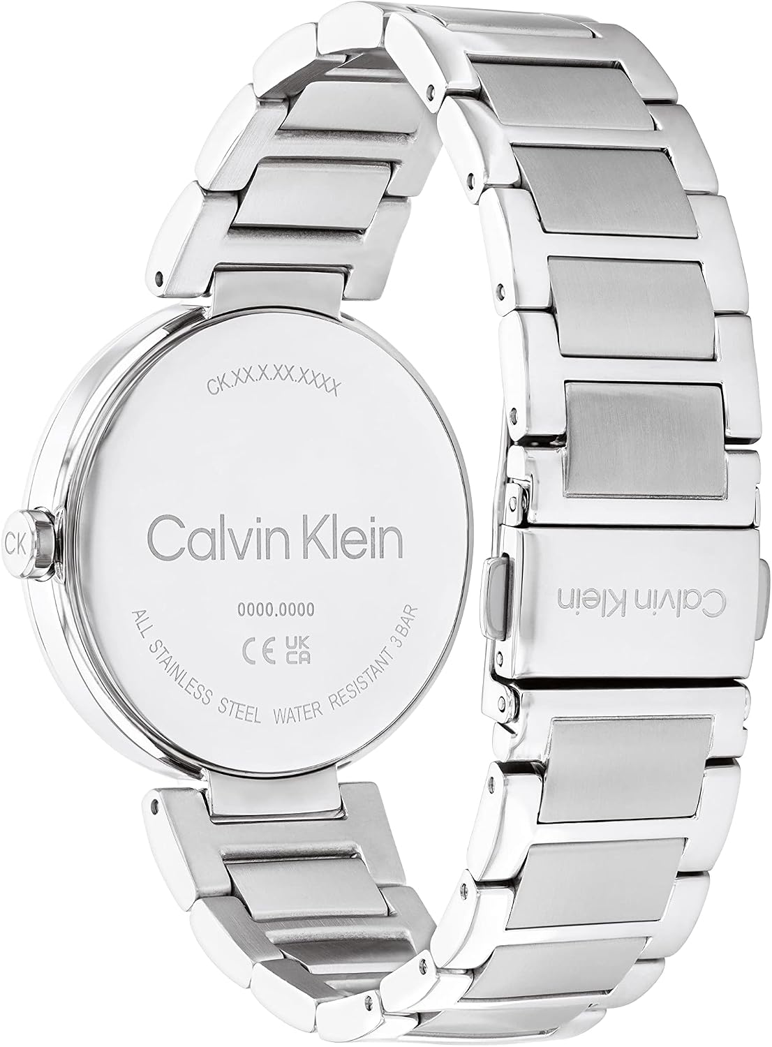Detalle de Calvin Klein Orologio analogico al quarzo da donna CK Sensation con quadrante nero e cinturino in acciaio inossidabile o in pelle