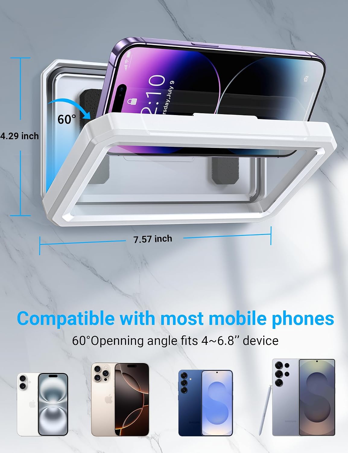 Thumbnail 6 de Coolpow Shower Phone Holder