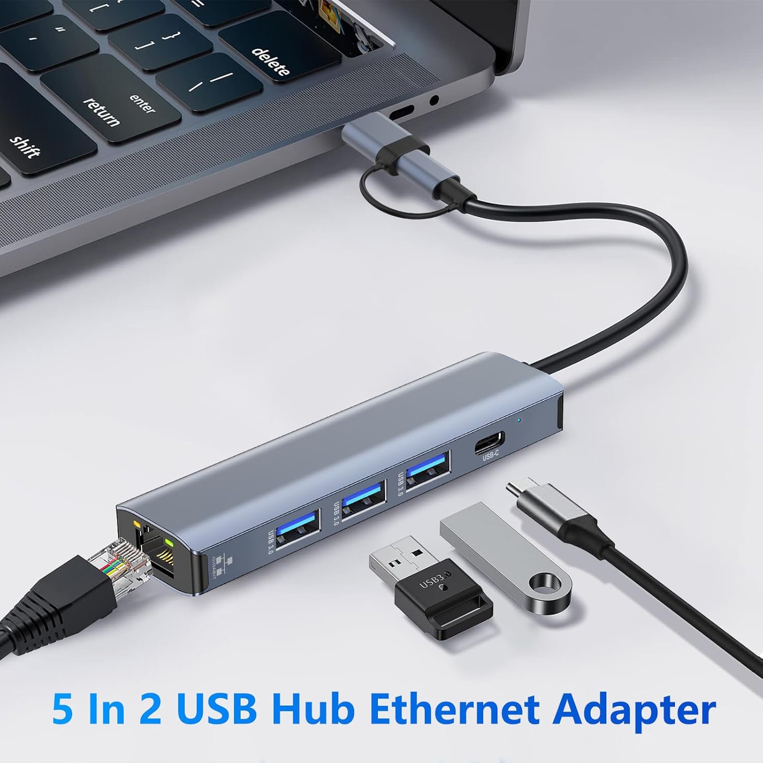 Thumbnail 1 de USB LAN Adapter 1000M Gigabit 💻