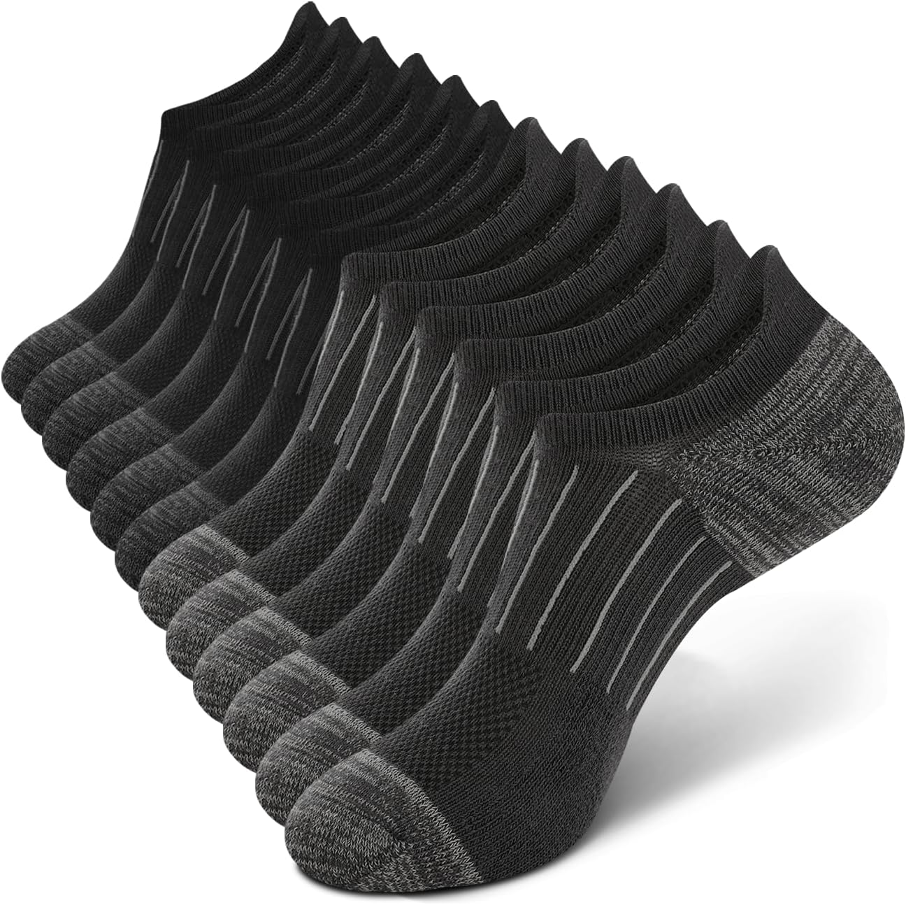 Detalle de Bamboo Cool No-Show Socks, 6-Pack