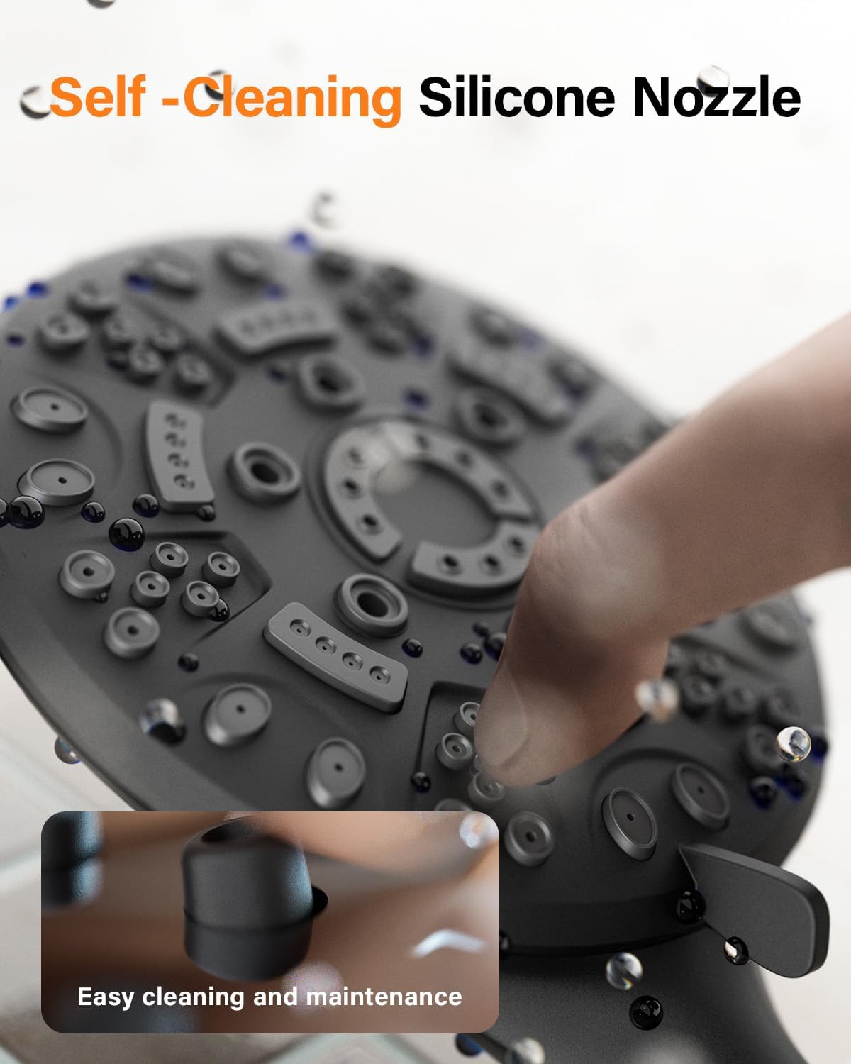 Thumbnail 5 de Cobbe Shower Head and Hose: High Pressure 8-Mode Shower Set in Matte Black