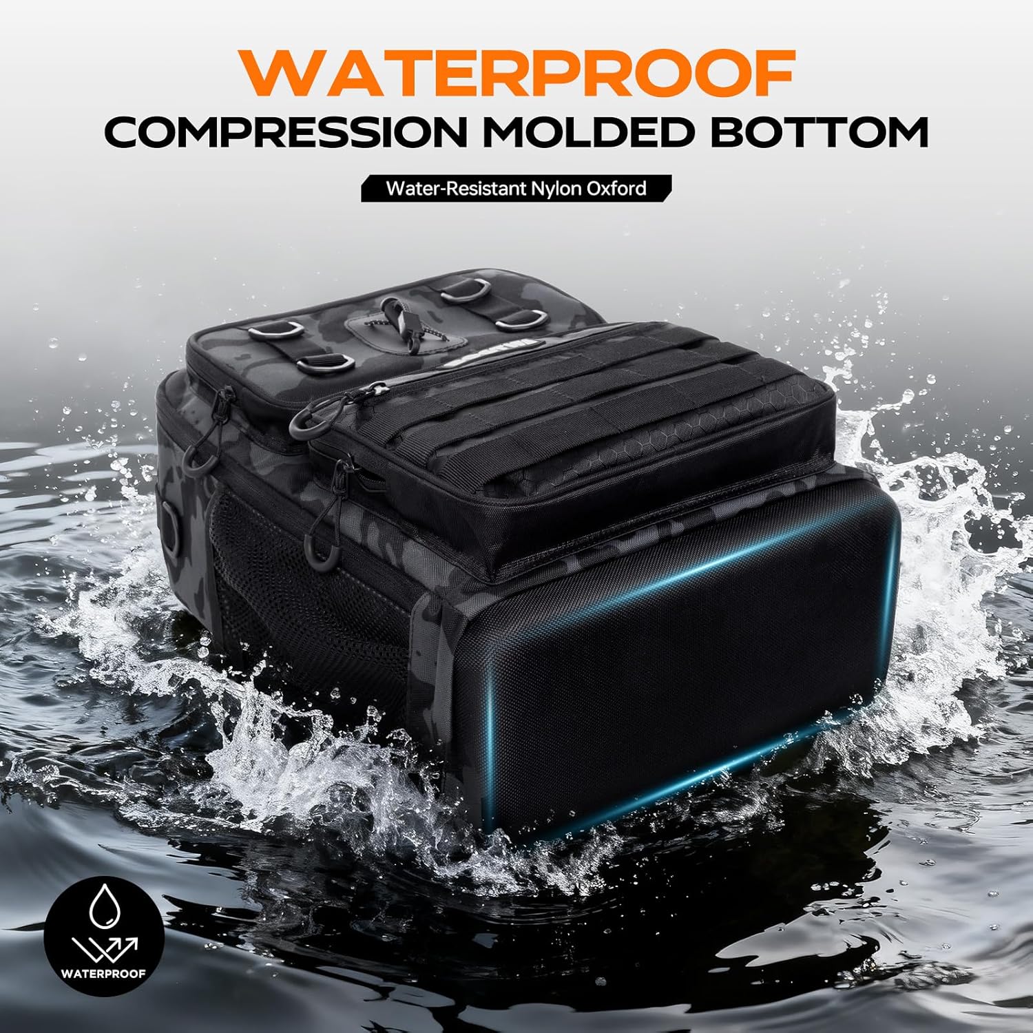 Detalle de BOGTIM Fishing Backpack, 25L
