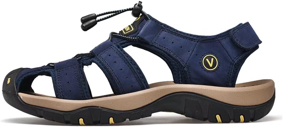 Thumbnail 3 de ZYLDK Sports Outdoor Sandals – Lightweight leather trekking sandals for men