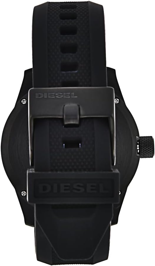 Thumbnail 3 de Diesel RASP Herrenuhr – Quarzwerk, silbernes Edelstahlgehäuse, drei Zeiger, Armbandwahl Silikon, Edelstahl oder Leder