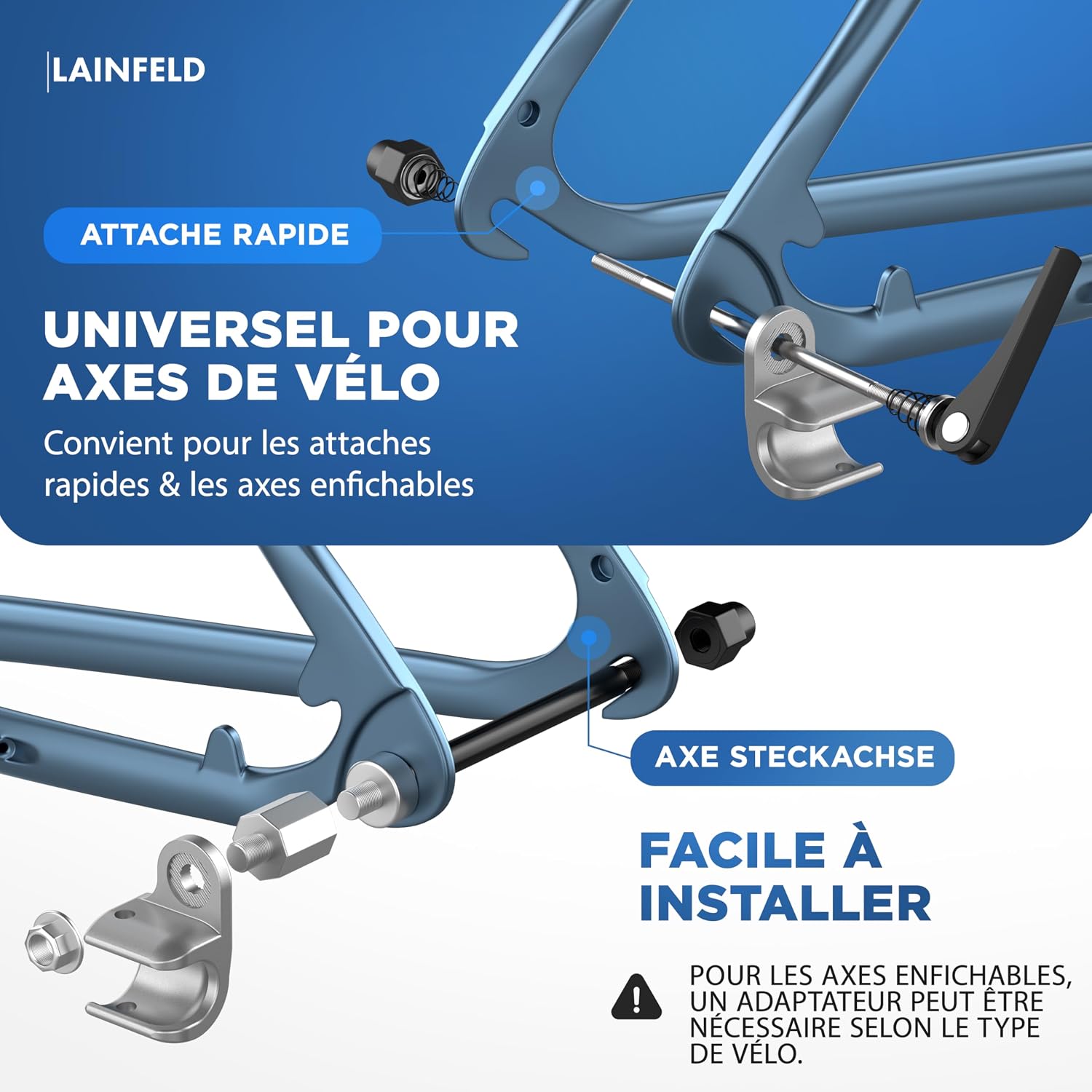 Thumbnail 2 de Attelage vélo Thule LAINFELD Chariot et Coaster