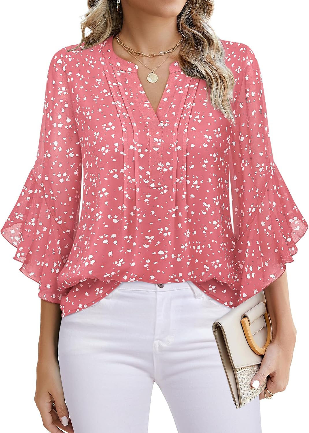 Thumbnail 4 de Timeson Women's 3/4 Sleeve Dressy Top