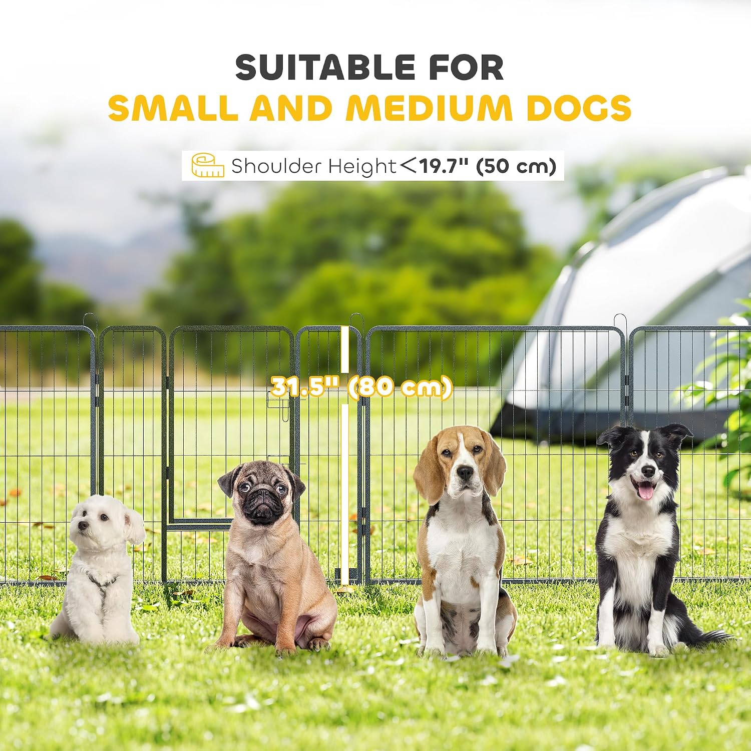 Detalle 1 de PawHut Dog Playpen 16 Panels