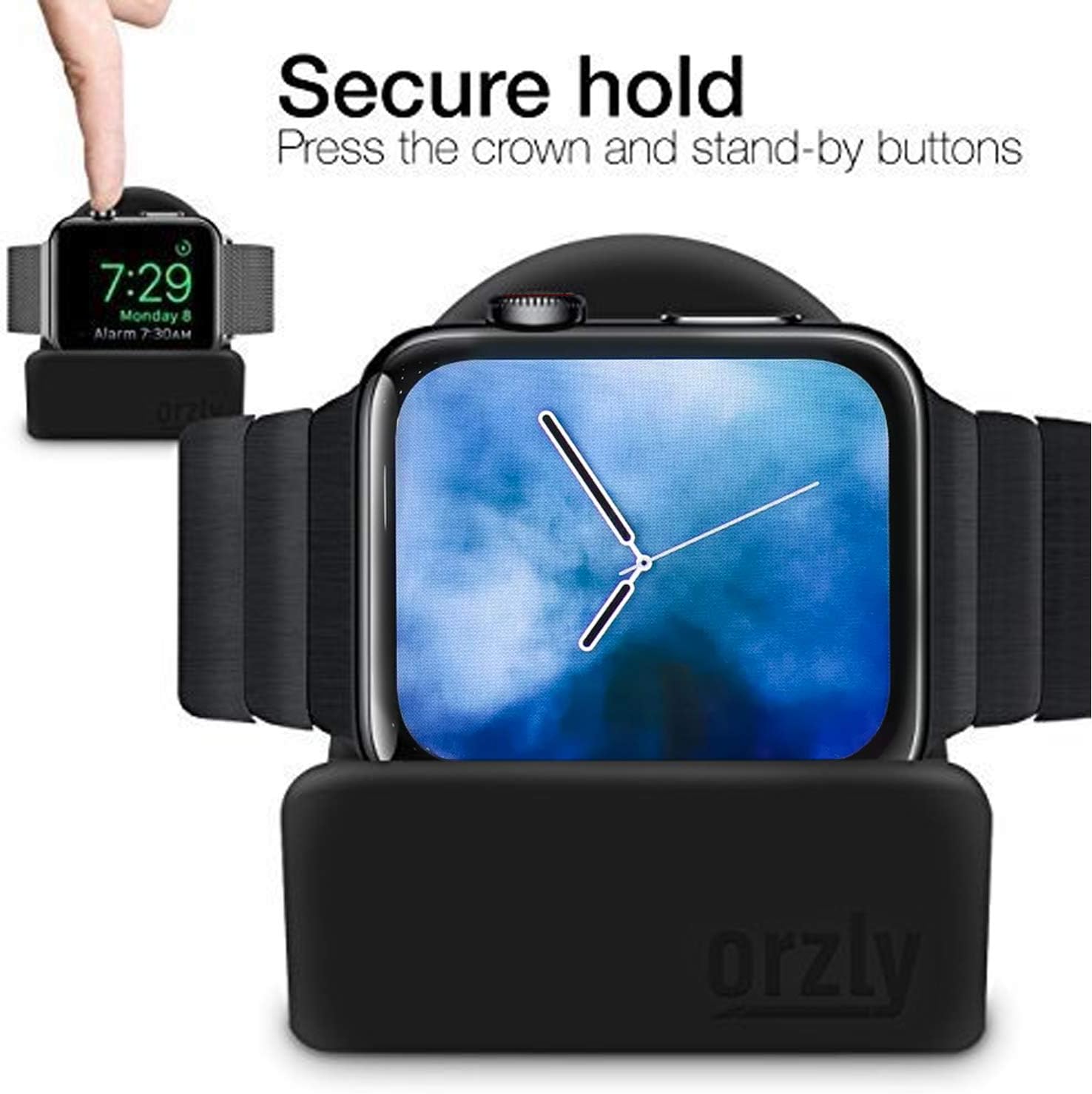 Thumbnail 4 de Orzly Elegant Apple Watch Charger Stand TPU (fits all Apple Watch sizes/bands) – gift boxed