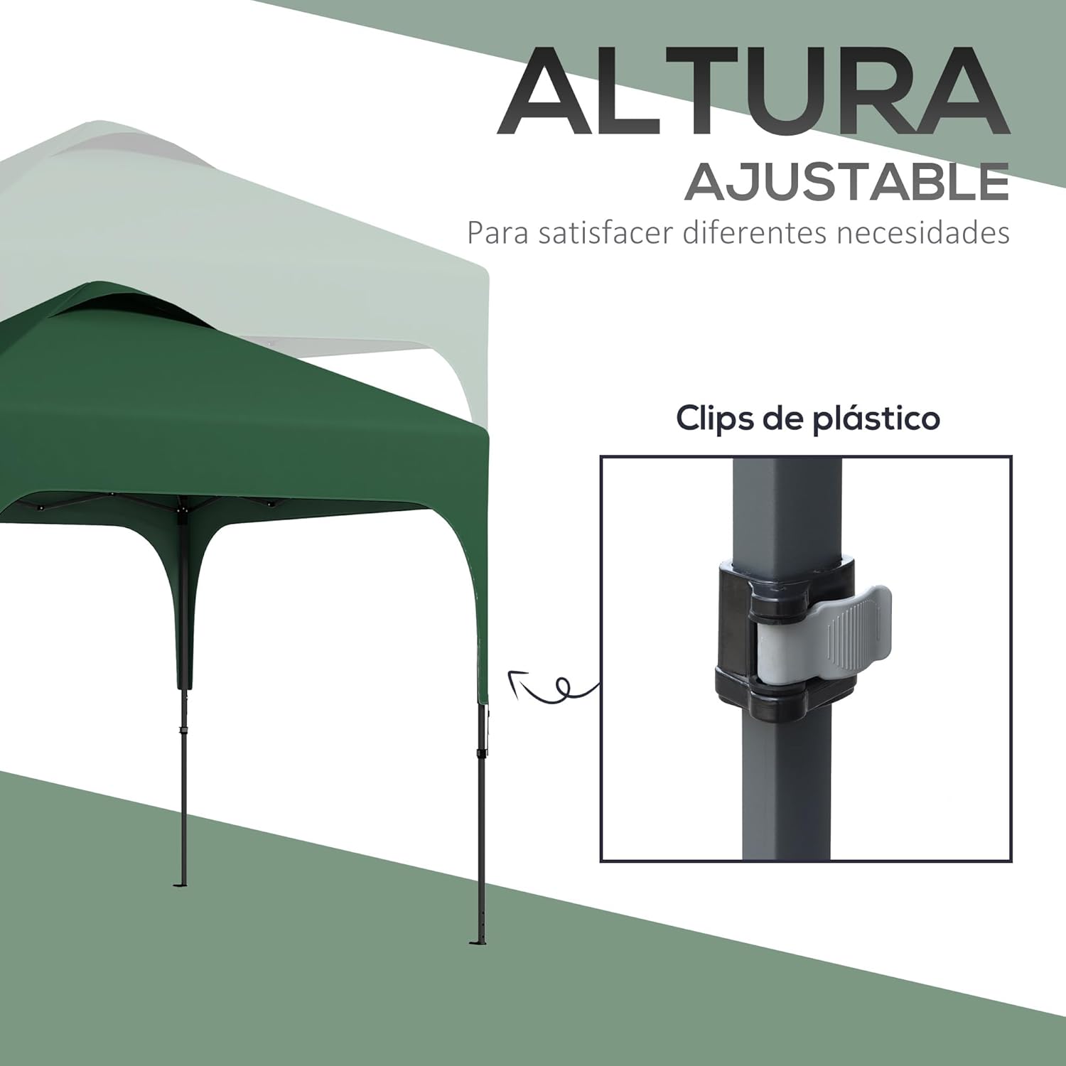 Thumbnail 4 de Outsunny Cenador plegable Pop-UP 2,5x2,5 m