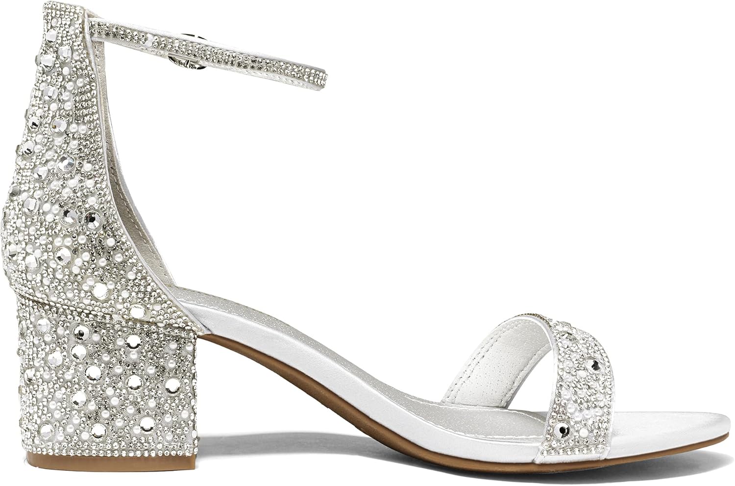 Thumbnail 3 de DREAM PAIRS Women’s Low-Chunk Low Heel Pump Sandal with Adjustable Ankle Buckle