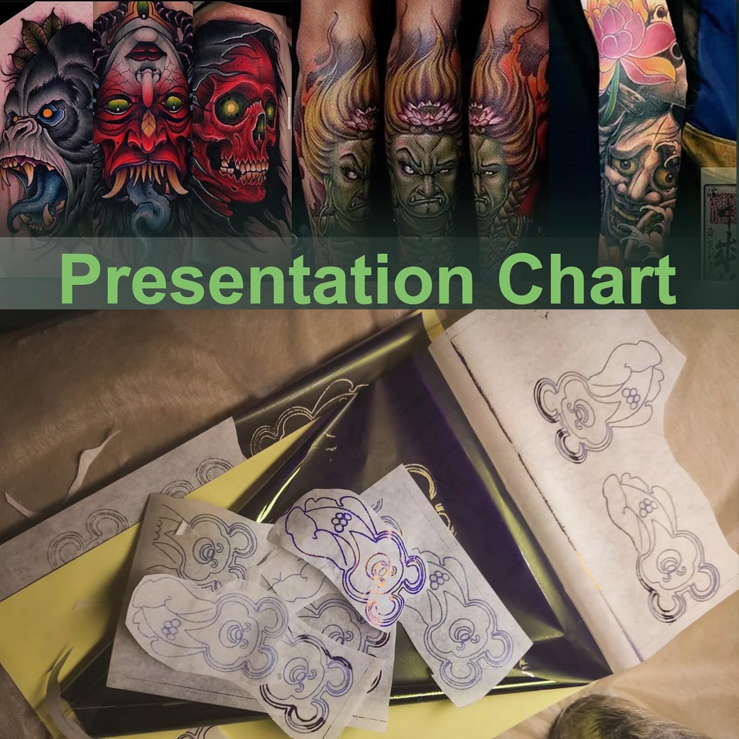 Thumbnail 1 de Unihuby Stencil Tattoo Transferpapier 4‑lagig A4