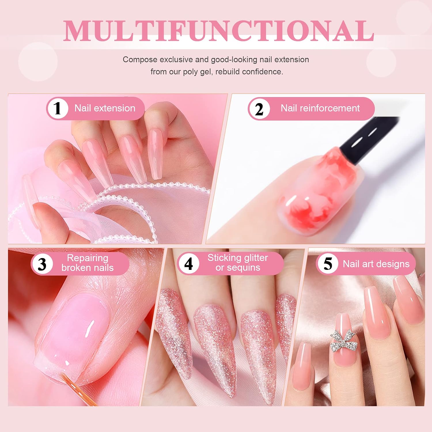 Detalle 2 de Saviland Poly Nail Extension Gel 100 ml