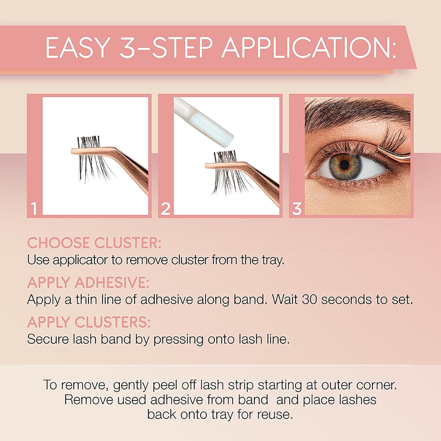 Detalle de Ardell Naked Clusters 437 Kit: Fully Customisable Cluster Lashes (50 Clusters)