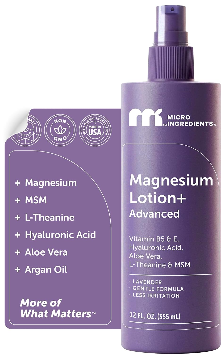 Detalle de Micro Ingredients Magnesium Lotion, 12 fl oz