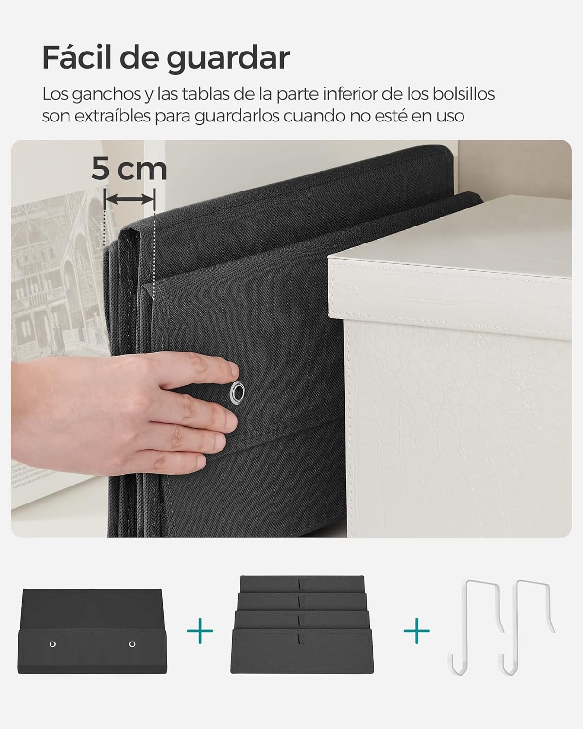 Thumbnail 7 de Songmics Organizador Colgante de Puerta con 4 Bolsillos