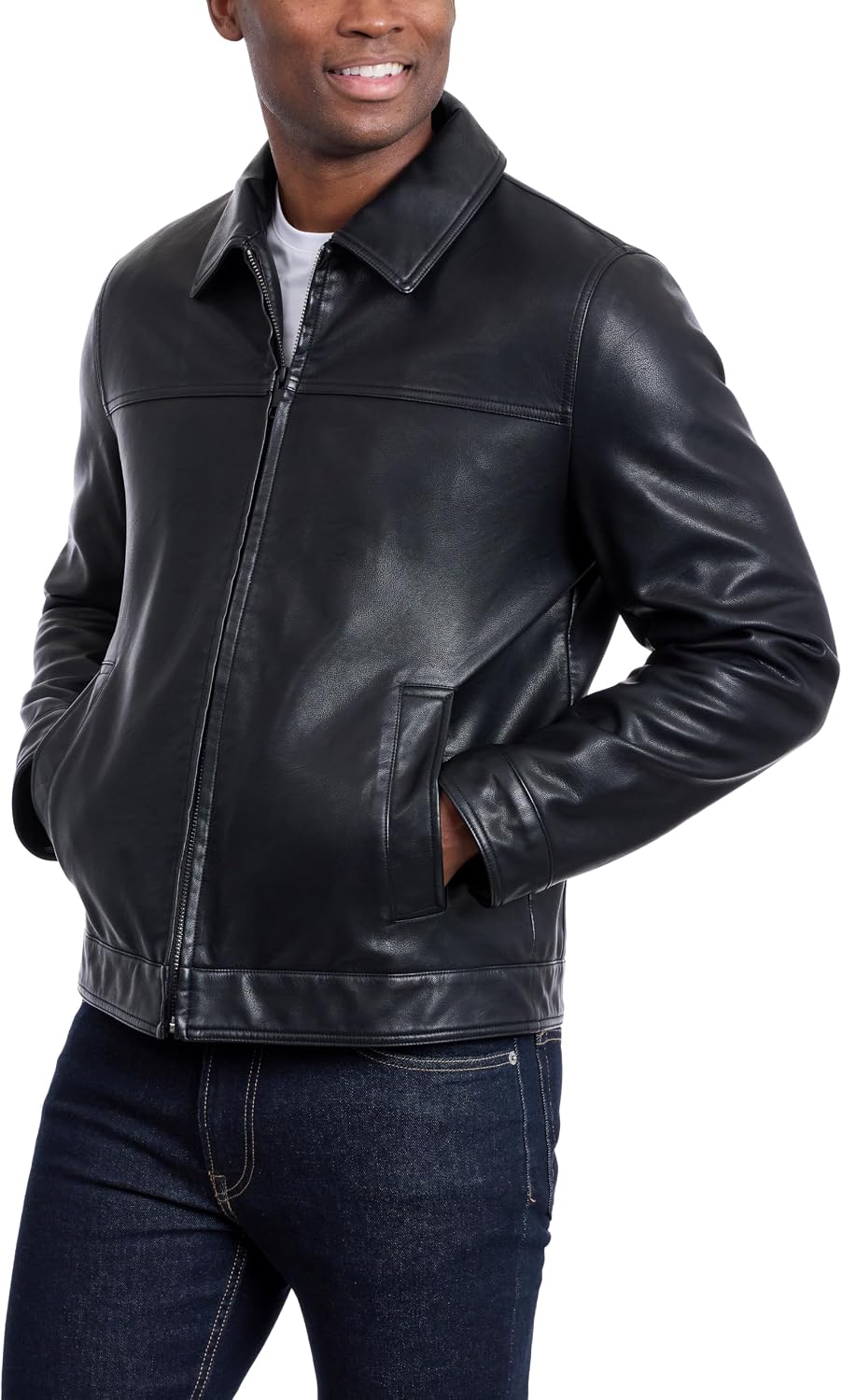 Detalle de Tommy Hilfiger Faux Leather Jacket for Men
